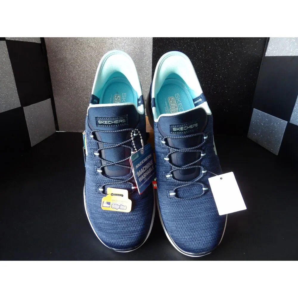 Skechers Hands Free Slip-in Sneakers - Navy (Size US Women's 7.5)